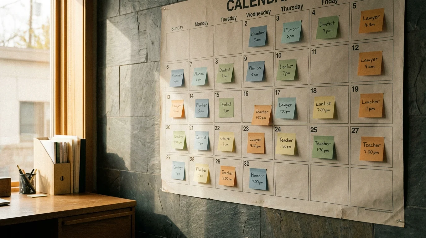 Agenda multi-profesional: cómo distribuir la carga sin que un solo profesional cargue con todo el día — En una agenda con tres o cinco profesionales, suele pasar que uno termina con el calendario lleno y